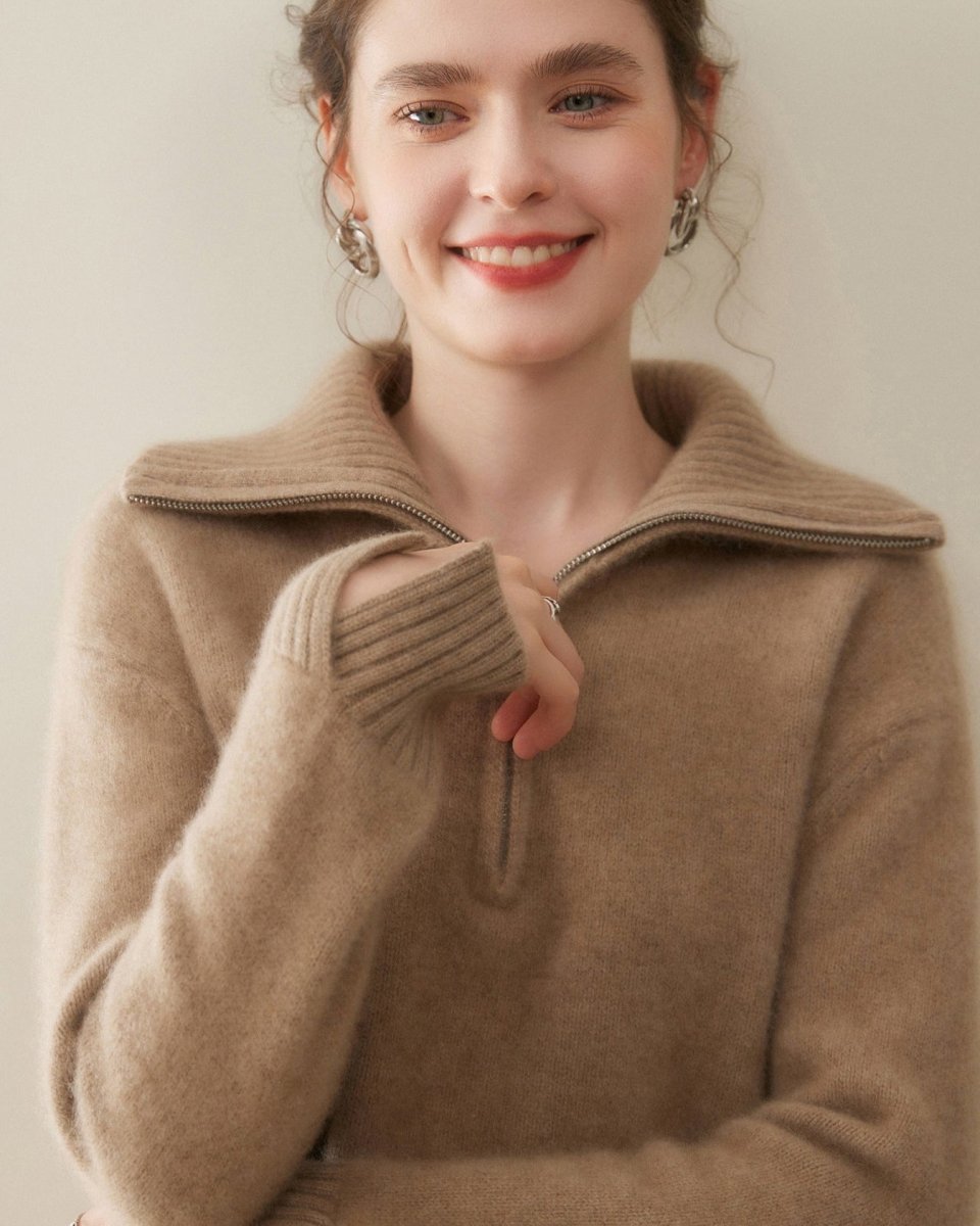 Luxury Polo Cashmere Knit Pullover