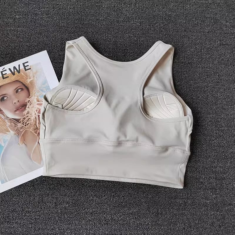 Vest-Style Yoga Fitness Bra