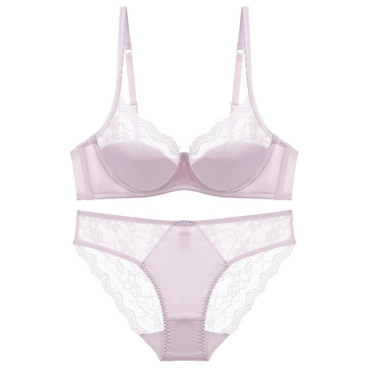 New Lace Soft Underwire Bra Set