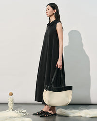 New Loose-Fit Sleeveless Silk Dress