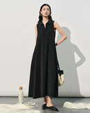 New Loose-Fit Sleeveless Silk Dress