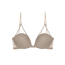 U-shaped mesh neck and back underwear Bra