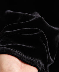 High-Waisted Wide-Leg Silk Velvet Pants