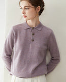Cashmere Slim-Fit Collared Sweater