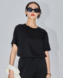 Solid Color Loose-Fitting Simple Top