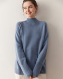 Cashmere Turtleneck Raglan Sleeve Sweater