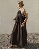 Sleeveless Loose-Fitting Vacation Dress