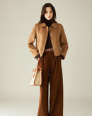 Camel Hair & Cashmere Chanel-Style Coat