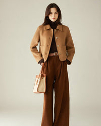 Camel Hair & Cashmere Chanel-Style Coat