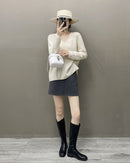 Cashmere V-Neck Loose-Fitting Versatile Sweater