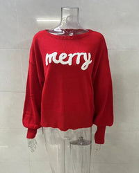 Christmas Crew Neck Pullover Sweater