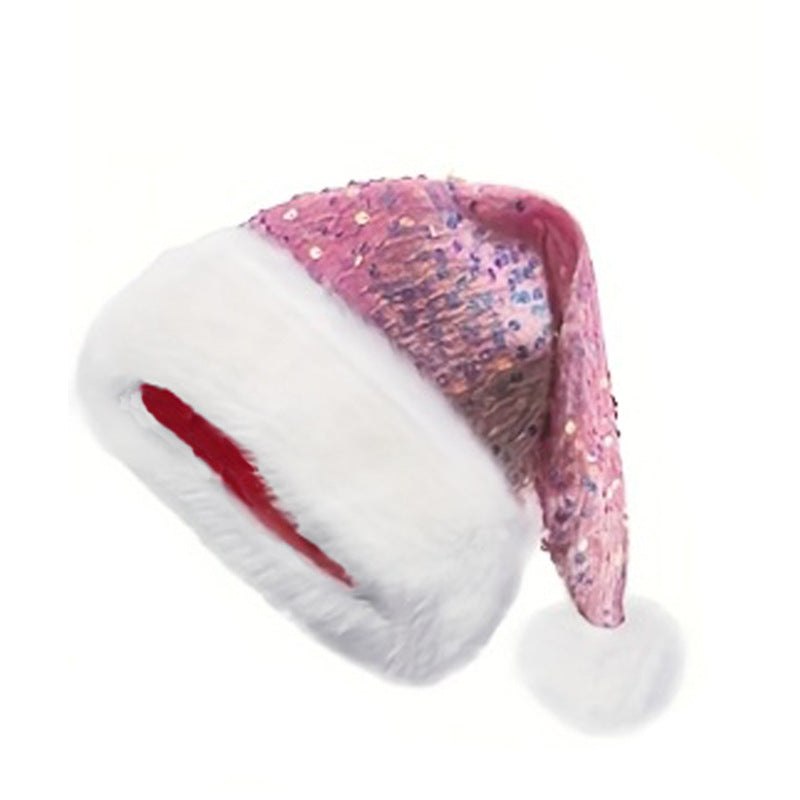 Christmas Double-Layer Sequined Hat