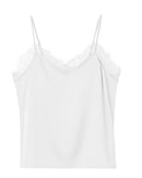 Loose V-Neck Lace-Trimmed Vest