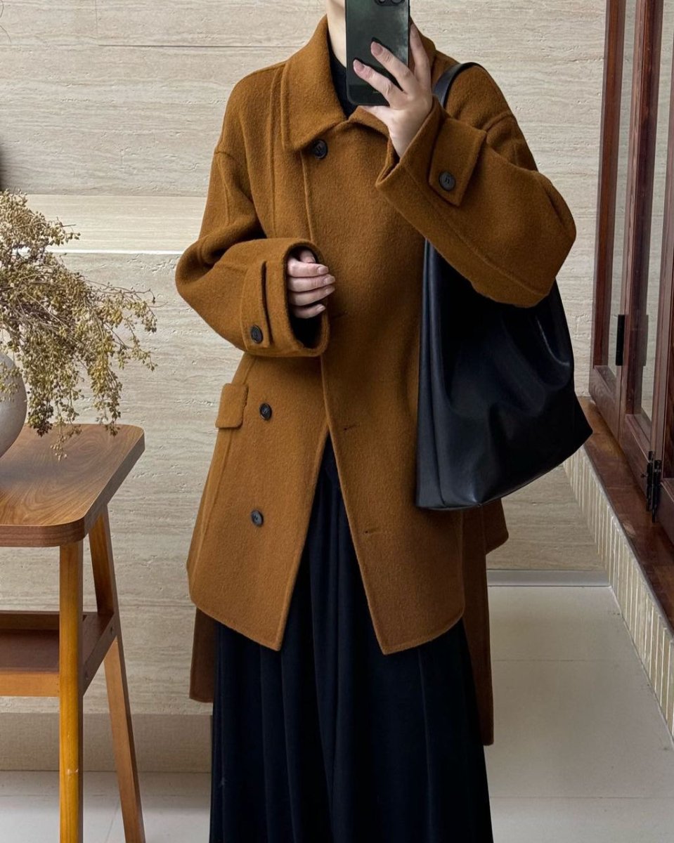 Luxury Wool Alpaca Wrap Coat
