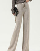 Merino Wool Knitted Wide-Leg Pants