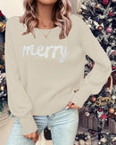 Christmas Crew Neck Pullover Sweater