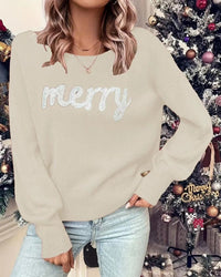 Christmas Crew Neck Pullover Sweater