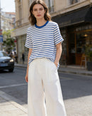 Loose-Fit Striped Crew-NeckT-Shirt