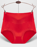 Plus-Size High-Waisted Pure Cotton Panties