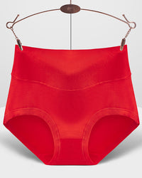 Plus-Size High-Waisted Pure Cotton Panties