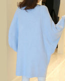 Bat Sleeve Knited Long Cardigan