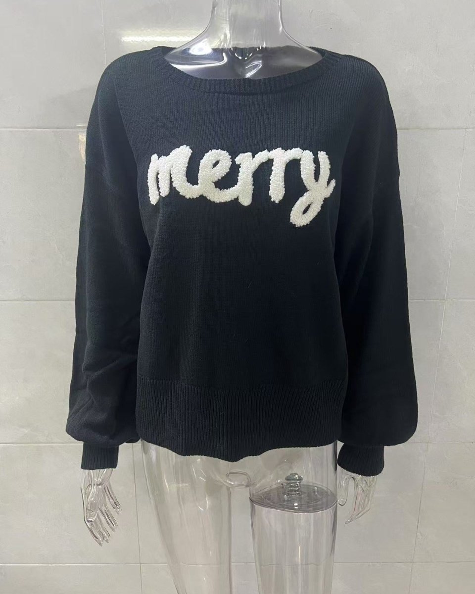 Christmas Crew Neck Pullover Sweater