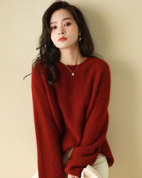 Plus Size Thick Shiny Cashmere Sweater