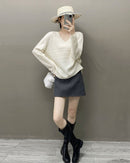 Cashmere V-Neck Loose-Fitting Versatile Sweater