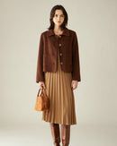 Camel Hair & Cashmere Chanel-Style Coat