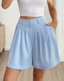 High-Waisted Comfortable Wide-Leg Shorts
