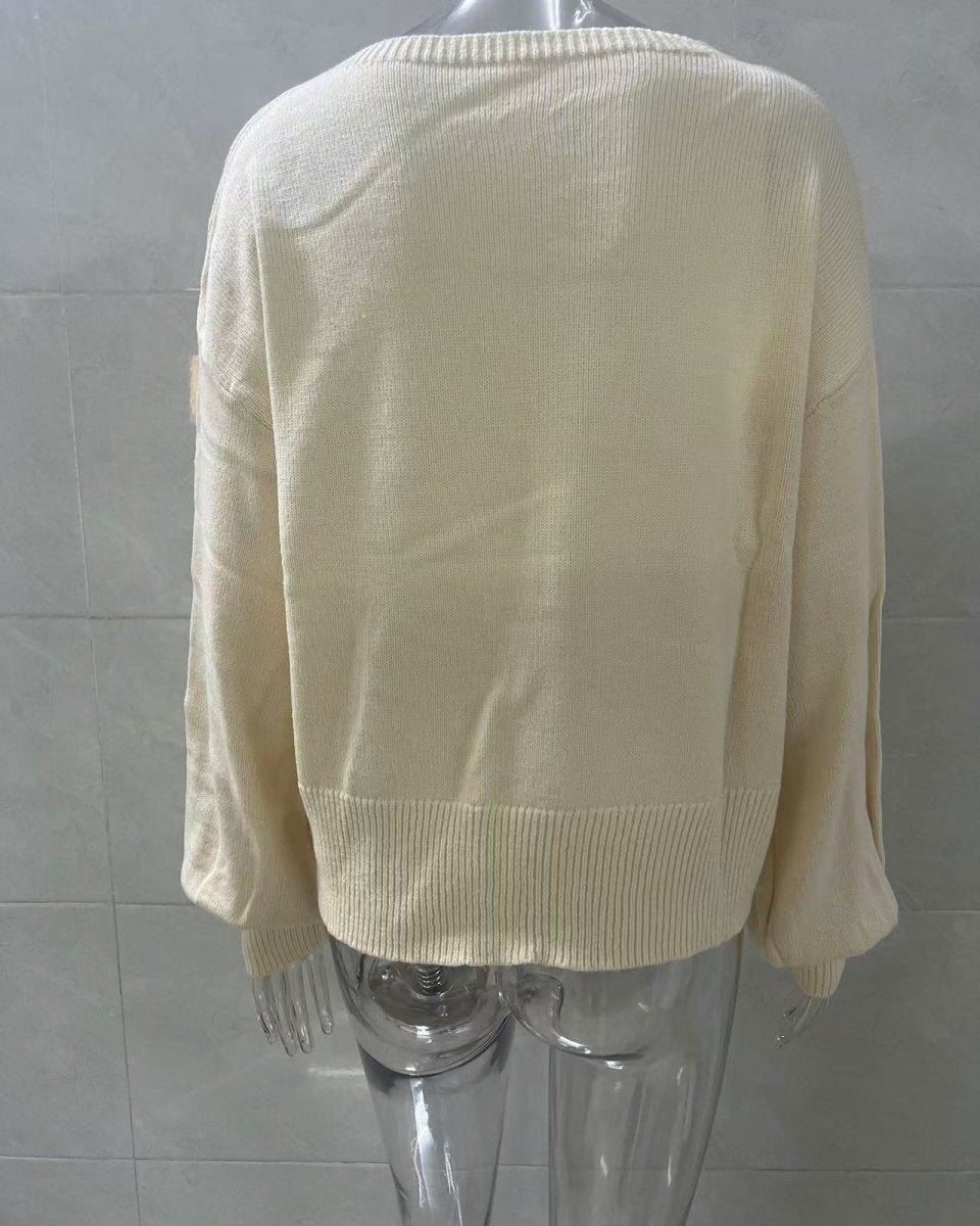 Christmas Crew Neck Pullover Sweater