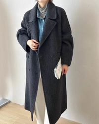 Maxi-Length Double-Faced Wool Coat