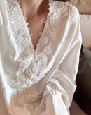 Linen Blend 3D Embroidered Shirt