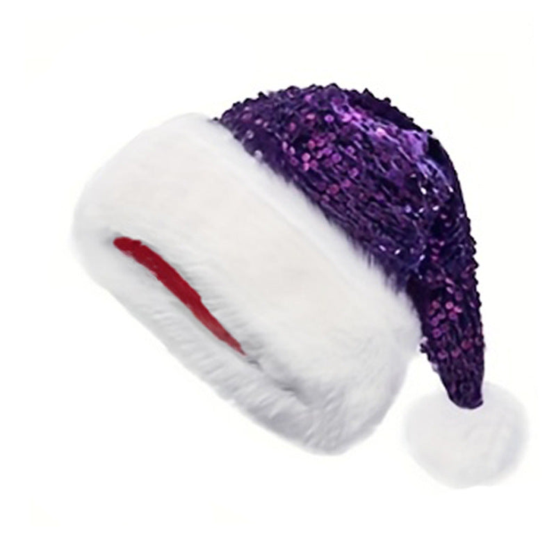 Christmas Double-Layer Sequined Hat