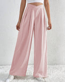 Pleated Casual Loose Wide-Leg Pants