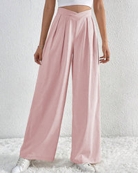 Pleated Casual Loose Wide-Leg Pants