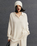 Mid-Length Plus-Size Cashmere Knit Sweater