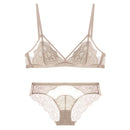 Lace Sexy Pure and Alluring Bra Set