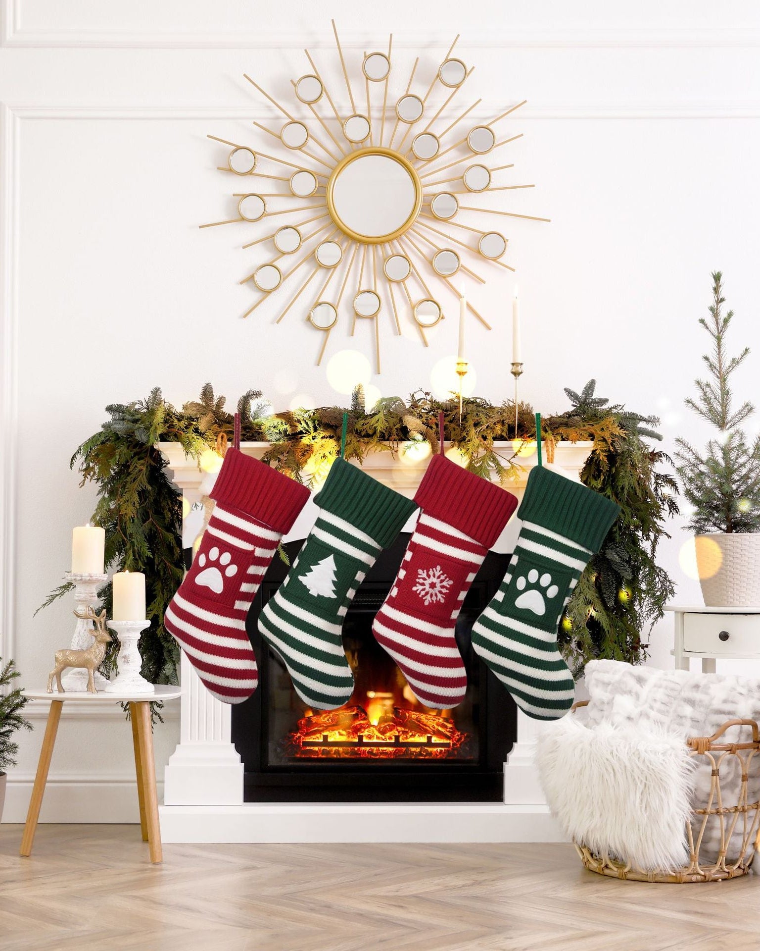 Christmas Pet Paw Socks