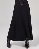 Lace-Up Wool Maxi Dress