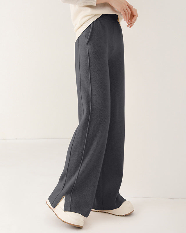 Wool Wide-Leg Sweatpants