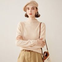 Semi-Turtleneck 100% Cashmere Sweater
