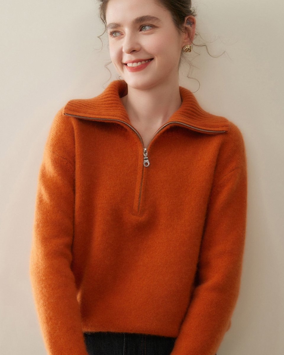 Luxury Polo Cashmere Knit Pullover