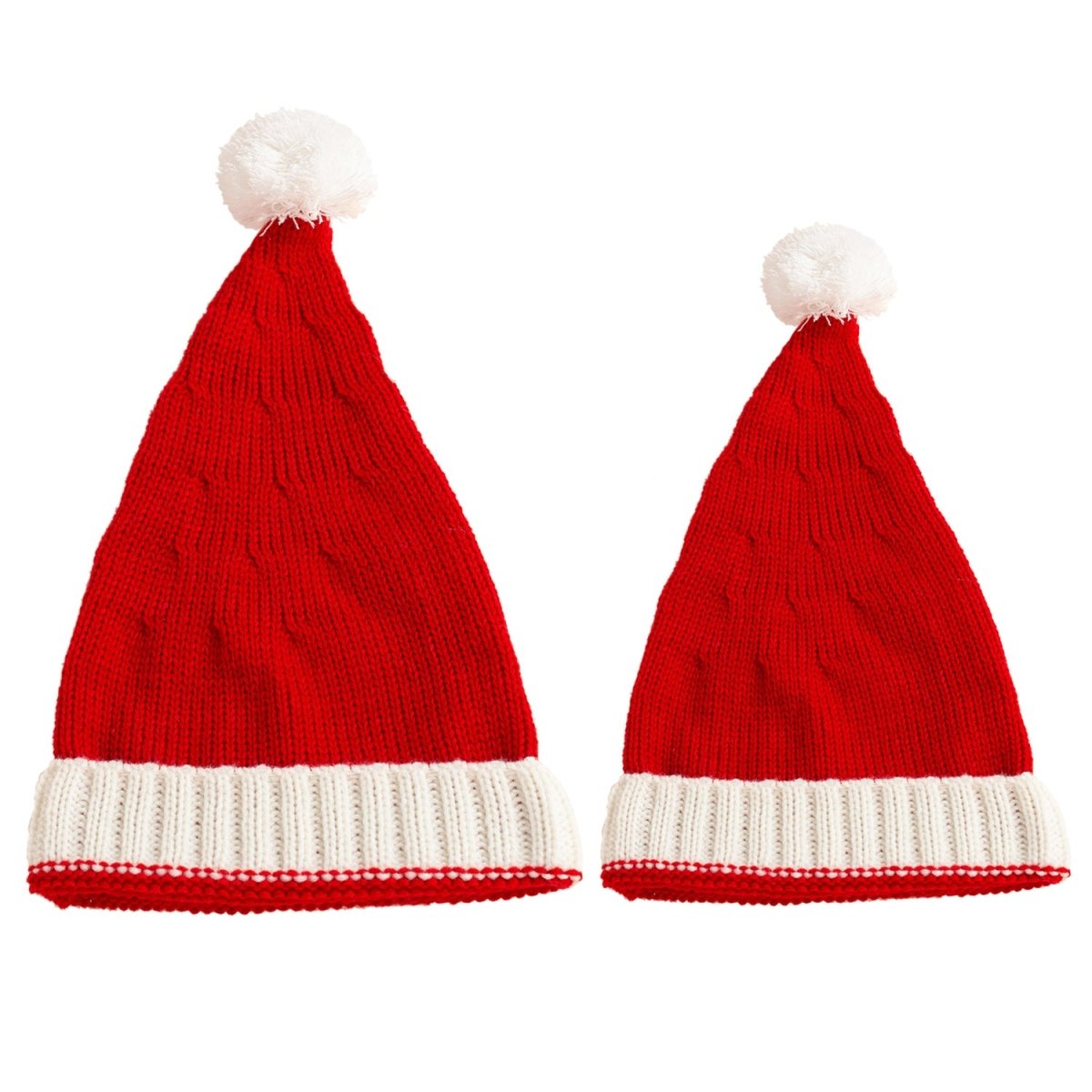 Christmas Mom And Baby Knitted Hat