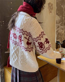 Christmas Retro Jacquard Crew Neck Sweater