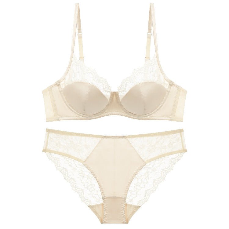 New Lace Soft Underwire Bra Set