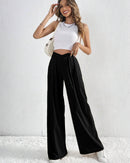 Pleated Casual Loose Wide-Leg Pants