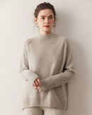 Cashmere Turtleneck Raglan Sleeve Sweater
