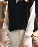 Crewneck Wool Knitted Vest