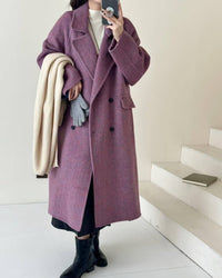 Maxi-Length Double-Faced Wool Coat